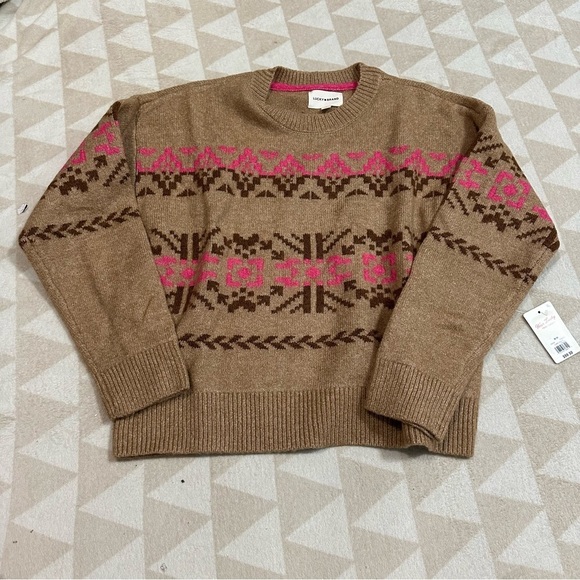 Lucky brand fair isle crewneck sweater - Picture 1 of 3